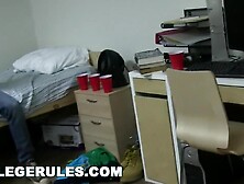 COLLEGE RULES - Lustful Teenage College Students Screwing In A Dorm Room