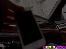 Brunette and slutty Kitana Lure in hot back seat anal a