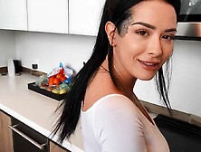 Stunning Big-Bottomed Hottie Katrina Jade Fucked In The Kitchen