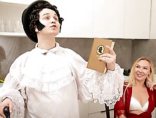 Blonde porn with explosive Michele Nolimi from Mature 4k