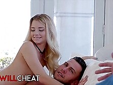 Watch Petite Blonde Teen Riley Star Cheat on Her Husband While Watching Him