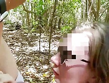 Cute teenage sucks dick in the woods,  slutty teenage girl sucks dick outdoors,  barely legal teenage