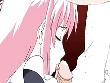 Sexy maids in hentai movie group fuck