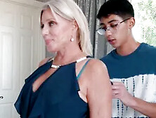 Payton Hall - Curvy Blonde Cougar Is Fucked By Nerdy Stepson