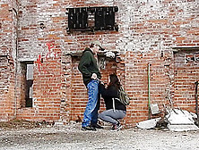 Blowjob At The Abandoned Train Station