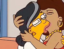 The Simpsons - 3 Lezzies Moms Smooching - Extended Super-Hot Episode