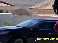 Partner blowjobs and group masturbation are what this amateur couple finds at this erotic orgy house