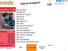 Submissive Blonde Plays Omegle Game