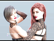 Wild sex gameplay action with stunning chicks part one