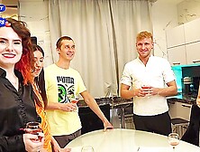 Students 18+ Celebrate New Year With Hot Big Orgy