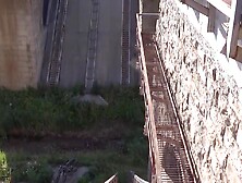 We Wanted To Fuck On The Railroad But We Were Almost Caught! 15 Min