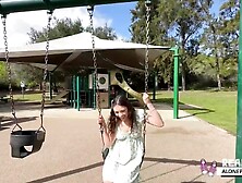 amber summer plays in public and gets a creampie 1 1
