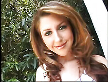 Horny brunette slut gets a facial after hot fuck