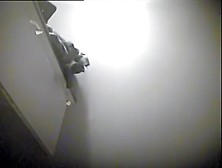 Black lingerie girl poses on the nasty dressing room vid