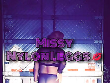 Missy Nylon Leggs - Pantyhose Outdoors