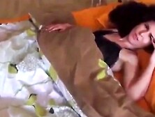 Lucky guy can't stop rubbing MILF while sharing a be