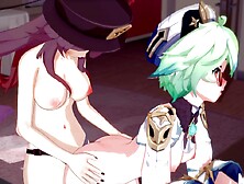Tao Fucks Sucrose Hard With A Strapon - Genshin Impact Lesbian Hentai