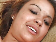 Amazing interracial group sex with four exotic black beauties