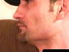 Handsome amateur rides dildo while stroking his cock hard