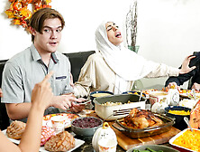 Thanksgiving dinner with Arab teenager guest
