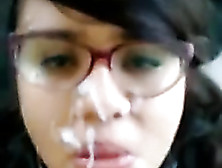 Indian Teen Cocksucker Receives A Face Full Of Cum