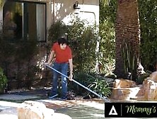 MOMMY'S BOY - Lonely Stepmom Rachael Cavalli Teases Her Stepson With Her Huge Breasts! CUM ON TITS!