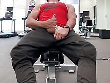 Jockdad87 Hotel Gym Jerk and Cum Part 2