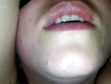 Real POINT OF VIEW! Very Charming! Jizz in stepsister's chubby lips