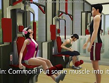 Screwing My Girlfriend At The Gym Whilst Everybody Watches - sims 4 - CG Manga