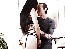 Gorgeous Petite Goth Adria Rae Screwed