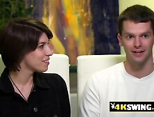 Swinger couple enjoys a hot orgy after few drinks