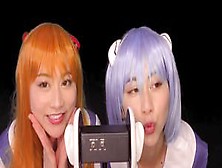 Asmr Rina & Rika Real Twins Mouth Sounds