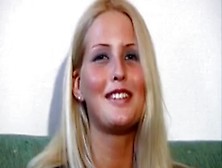 Blowjob – Pretty Blonde Fucks 3 Gangbang