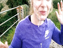 Uni Girl Loves Risky Fucks Church,  Picnic Area,  Bridge & Facial Reward