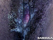 Dark hairy ex-gf hammered and creampied by large white dick