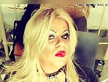 red lipstick smoking cougar inside pvc