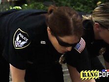 BIG DICKED tattooed criminal SLAMMING two MILFS hardcore