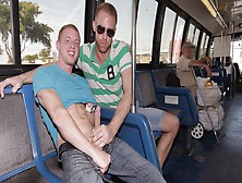 Gay Wire - Project City Bus - Bus-Riding Christopher Daniels And Evan Mercy Fucking In Public