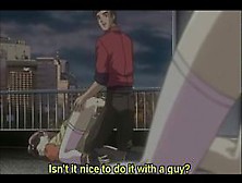 Blindfolded hentai girls fucked in kinky 3some