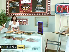 Breasty Cop Audrey Bitoni Craves Two Donnuts With A Big Penis - Brazzers