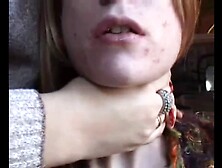 Mia enjoys being strangled by her lover Mira's han