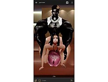 Beauty loves to bang large lads on imvu