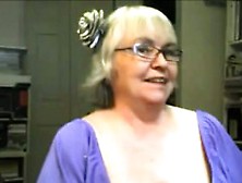 Cute Blonde Granny Show Us Her Skills