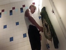 Caught Wanking On Bathroom Spycam