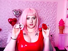Valentine Training! Femdom Chastity and Anal Training SELF PERSPECTIVE with Princess Dandy