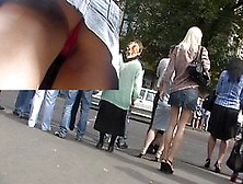 Upskirt Of A Lengthy-Legged