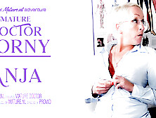 Mature Doctor Anja Is Alone At Her Practise And Gets Horny