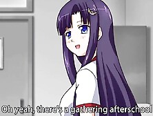 Hentai curity strokes a massive cock and gets shagged balls deep