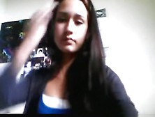 Cute girl has cybersex with her bf and masturbates with a weird toy