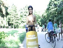 Jenny L.  Naked In Public On Segway